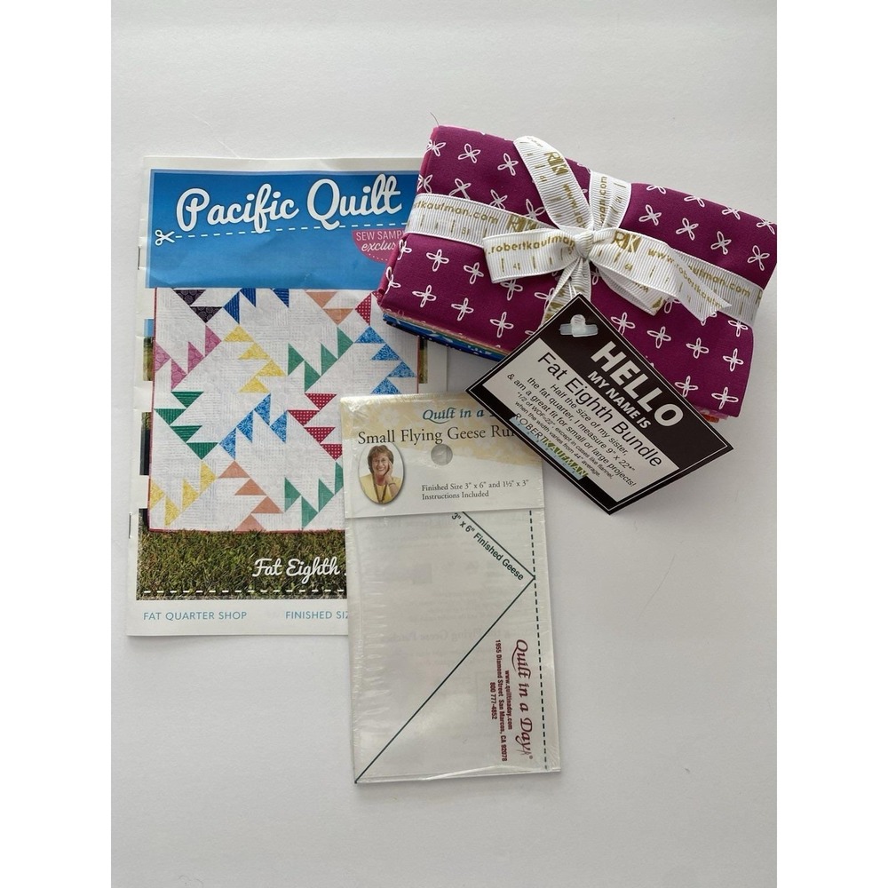 Sew Sampler Box Items, Robert Kaufman Pattern, New In Package May 2017